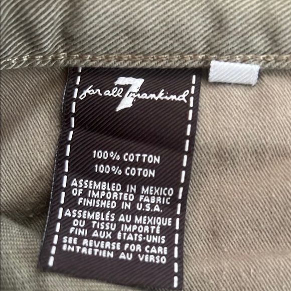 7 for allman kind Men's Olive Jeans - Picture 6 of 8